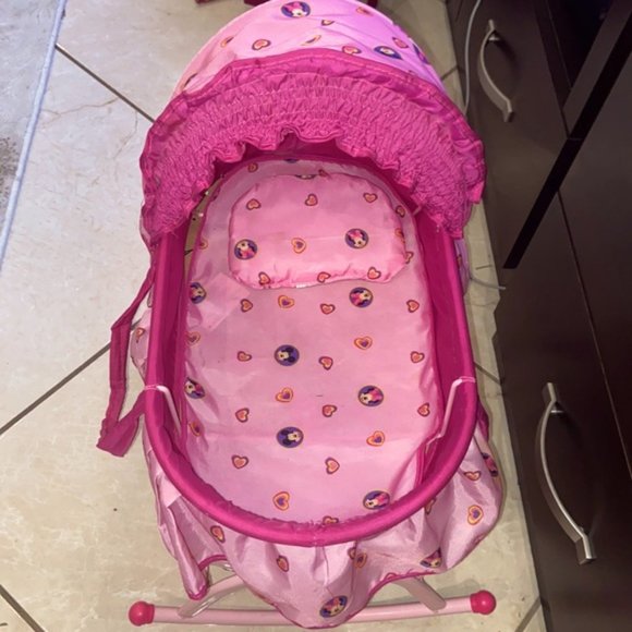 🎀Minnie Mouse doll rocking bed - Picture 6 of 6